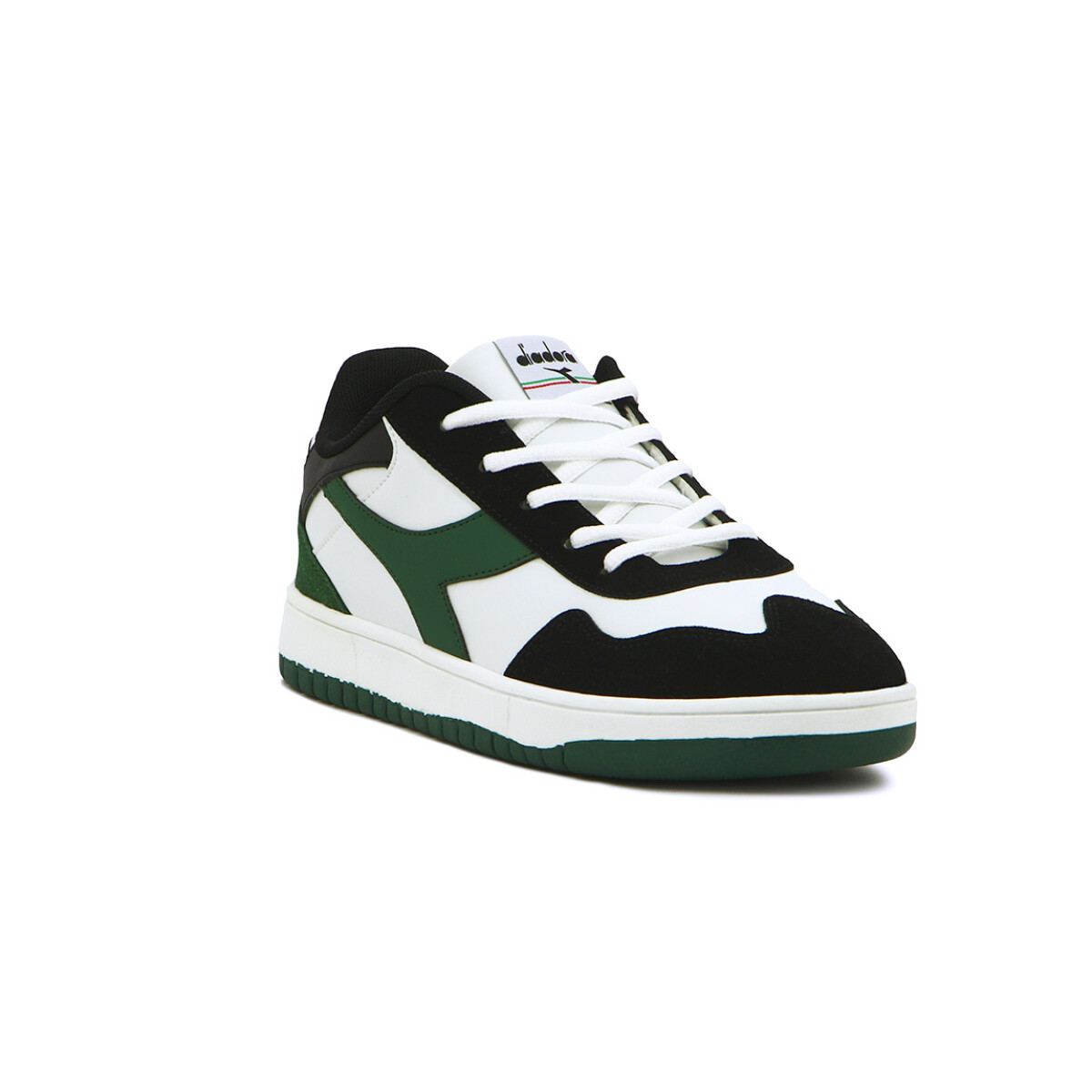 Championes Casuales Mujer Diadora Wind - Blanco-verde 