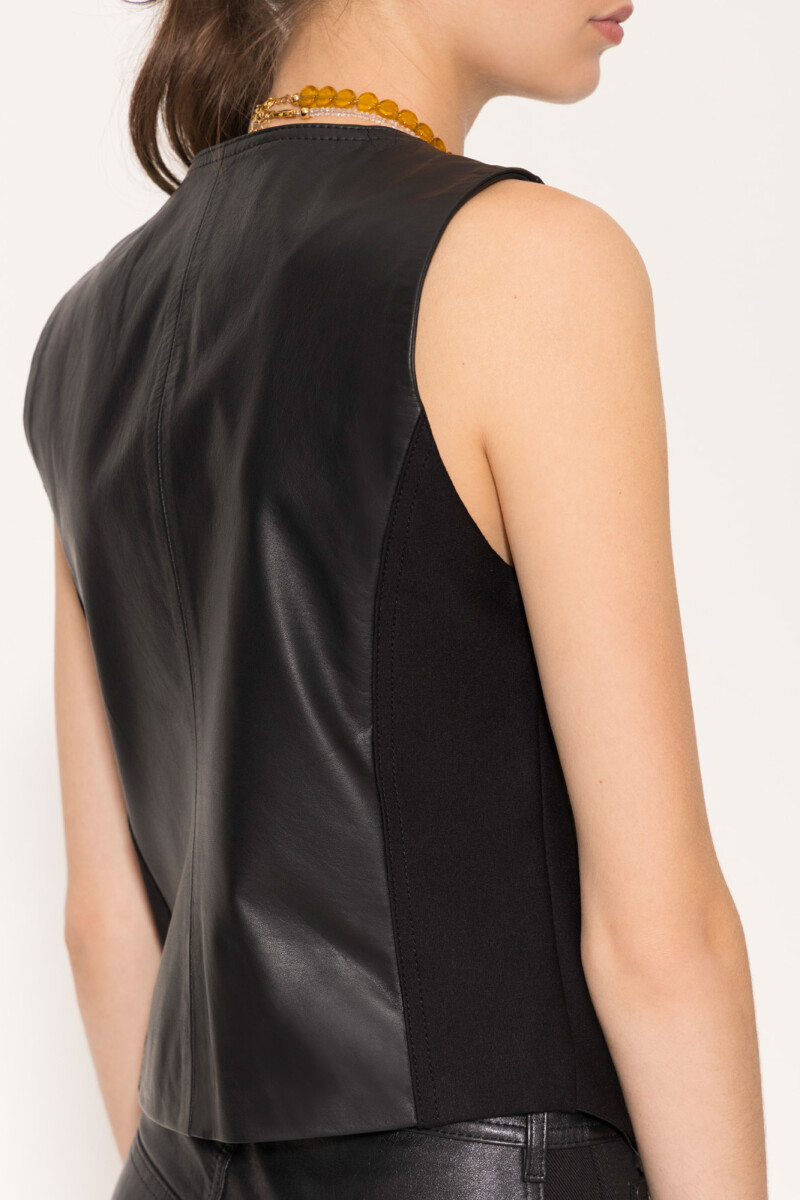 CHALECO JOE Negro Brilloso