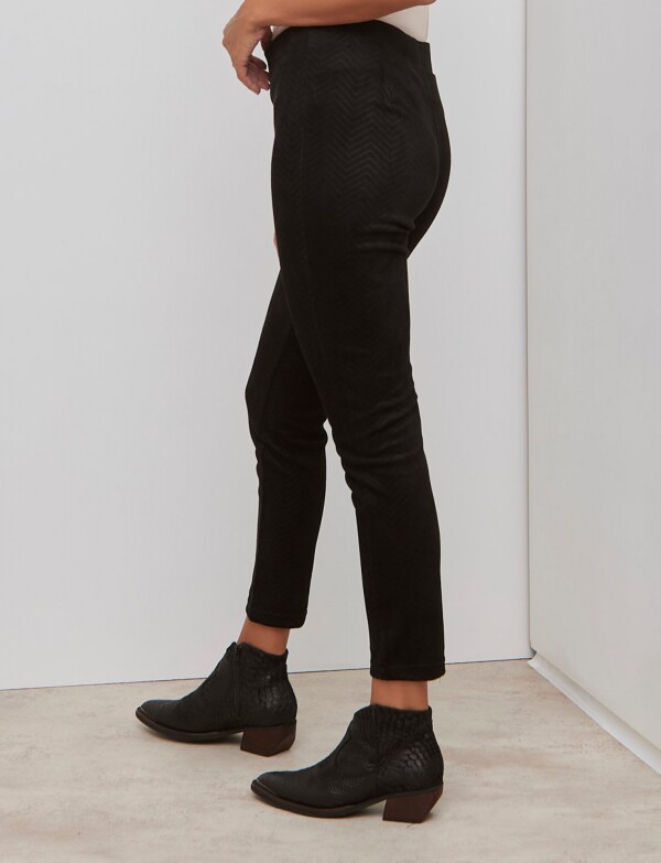 Pantalon Suede NEGRO