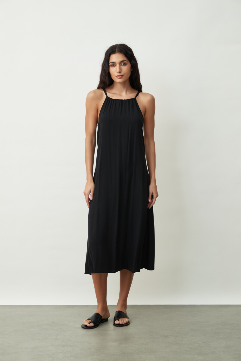 VESTIDO PADERNO - NEGRO 