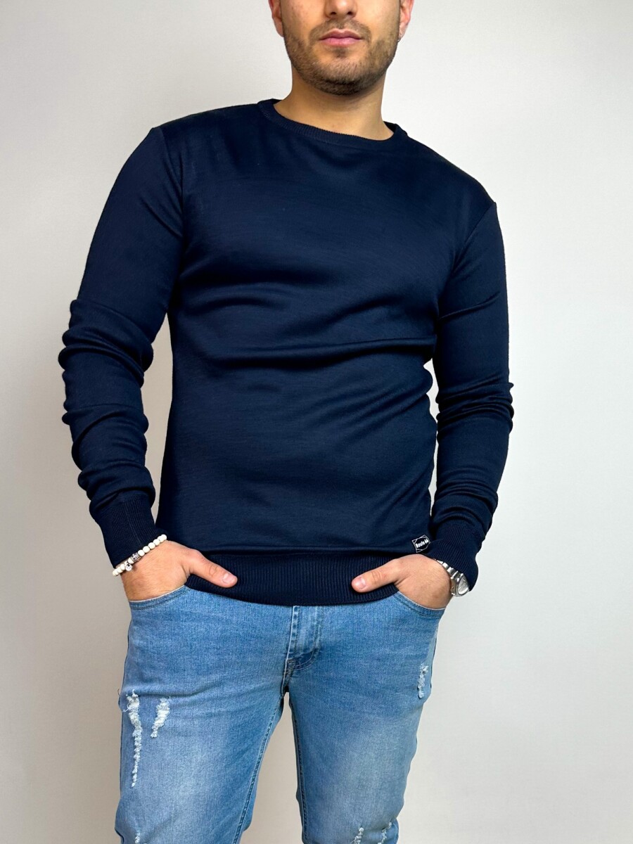 Sweater tejido Sigur - Navy 