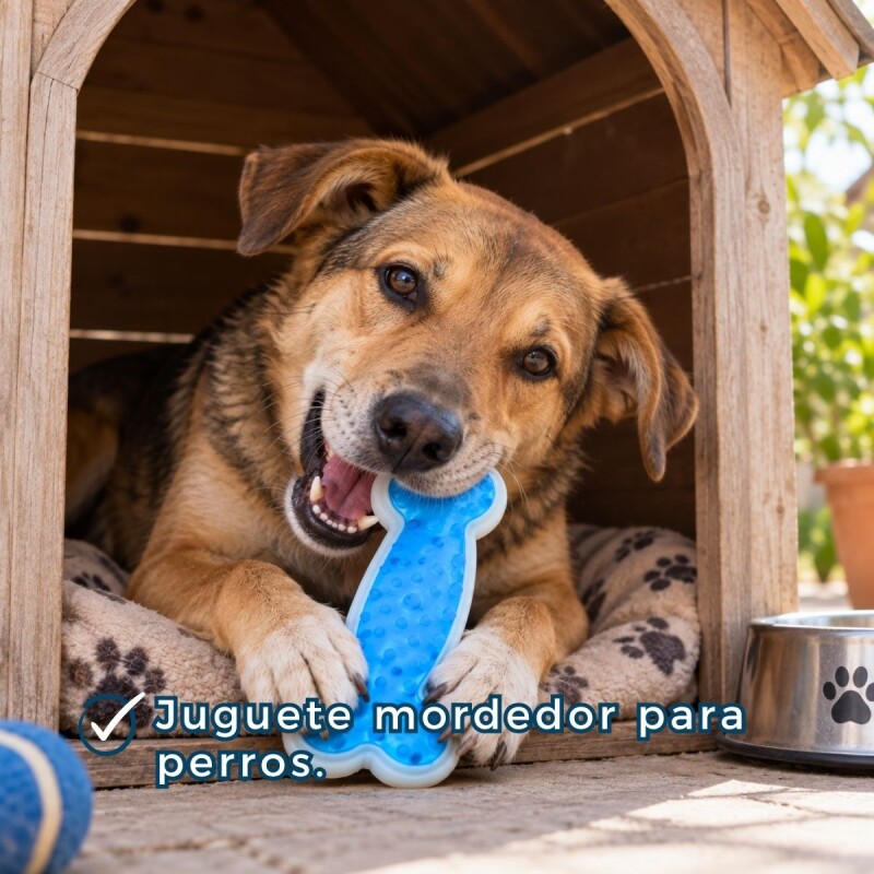 HUESO DE GOMA AZUL
