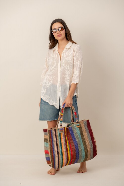 Bolso Cornelia Rayas multicolor