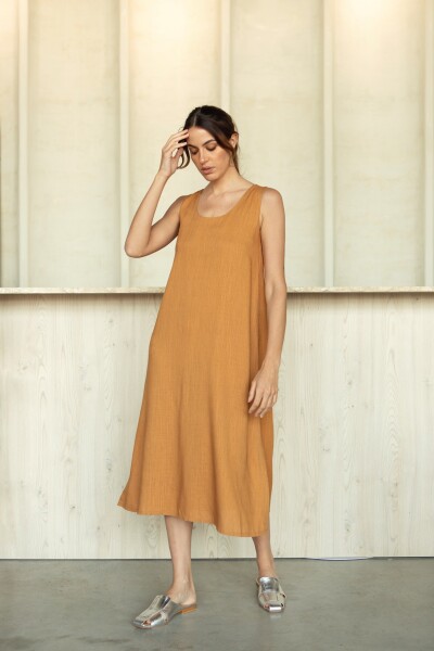 VESTIDO ALLEGRA SS24 Camel