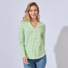 Remera Algodon Escote V VERDE