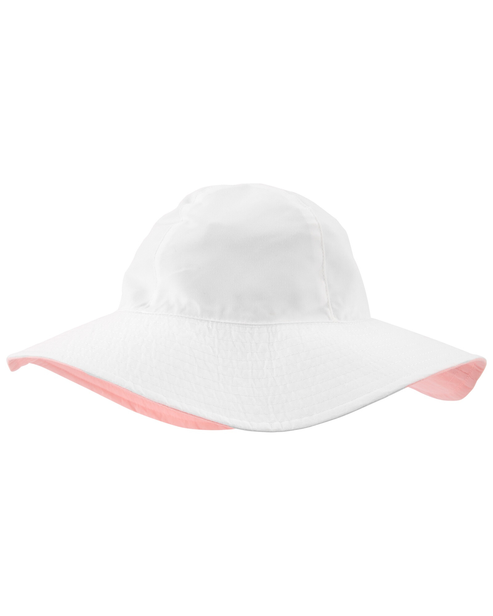 Gorro reversible de algodón con protección UPF 50+. Talles 2-4T Sin color