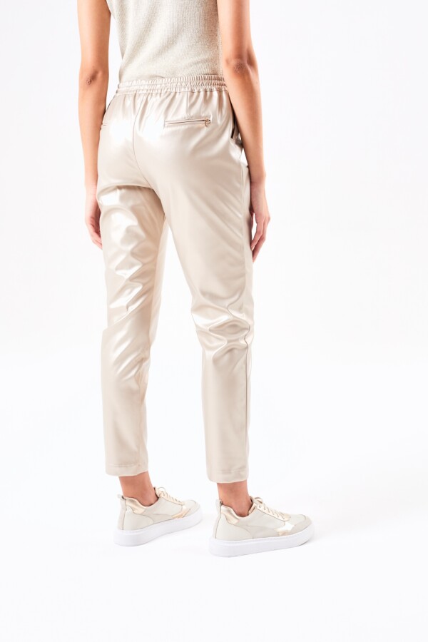 Pantalón Cuero Vegano Oro