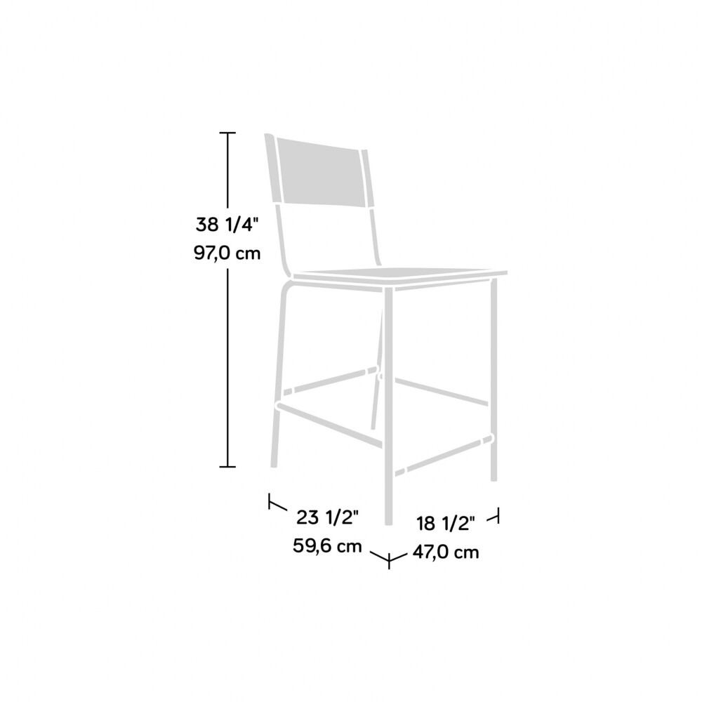 Banqueta - Sauder - Linea Boulevard Café Marron/B