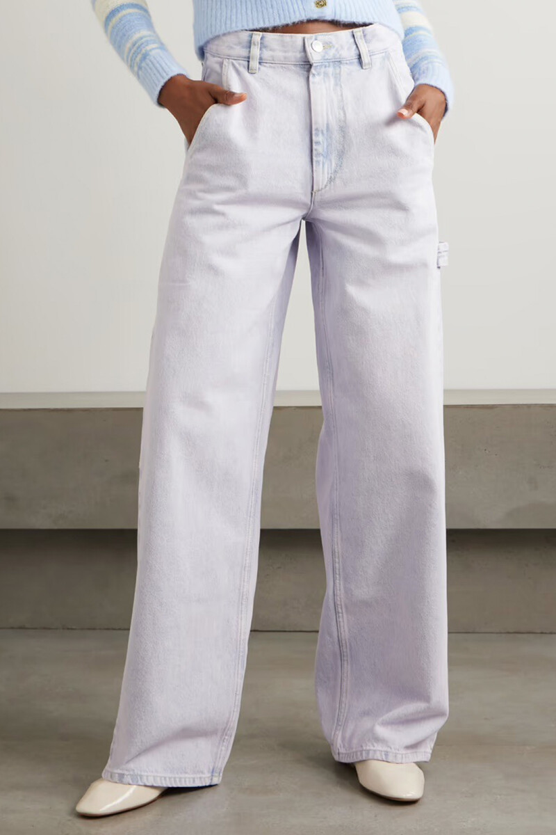 PANTALON DENIM SOLENE Lila