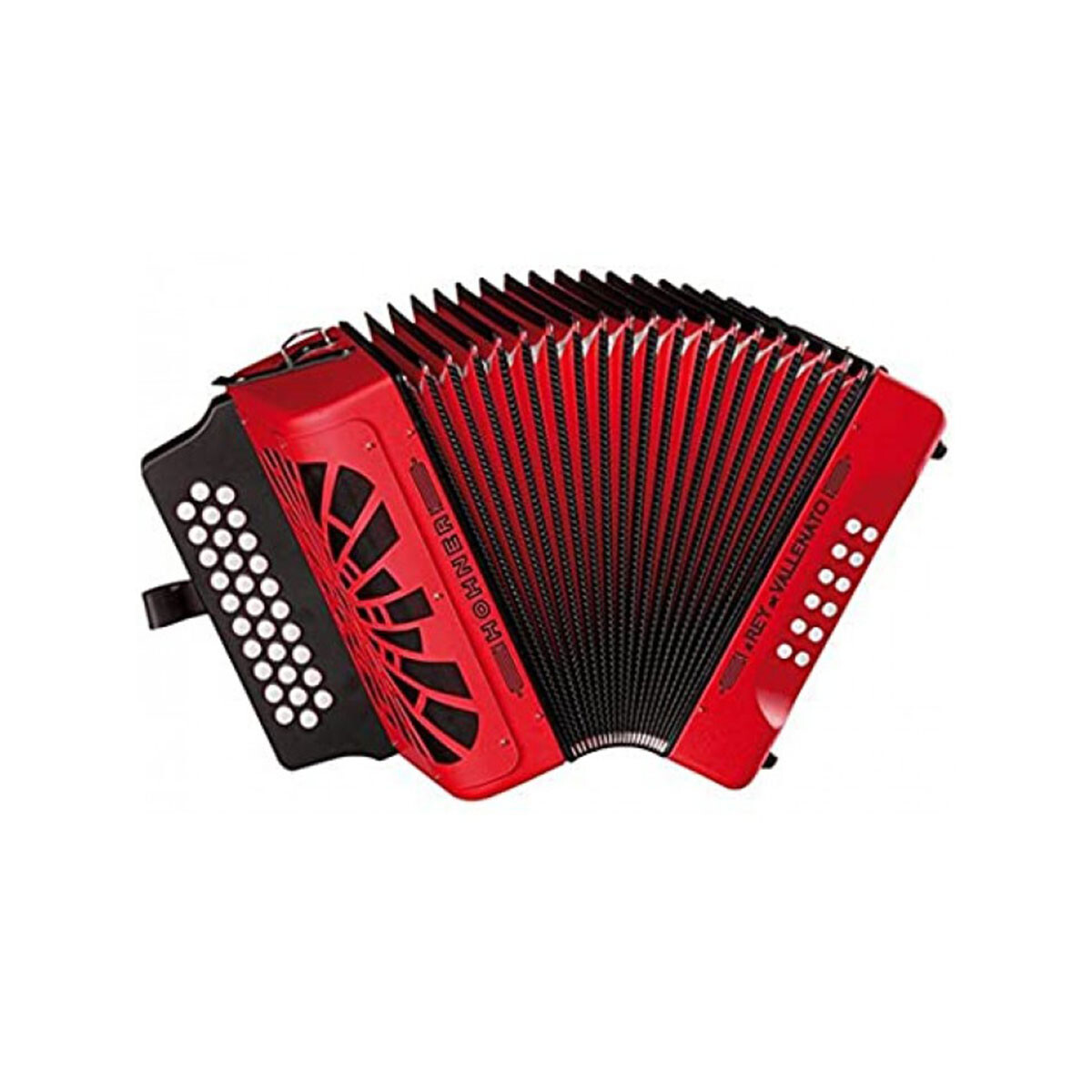 Acordeon Hohner Rey Vallenato Diatonica Red 
