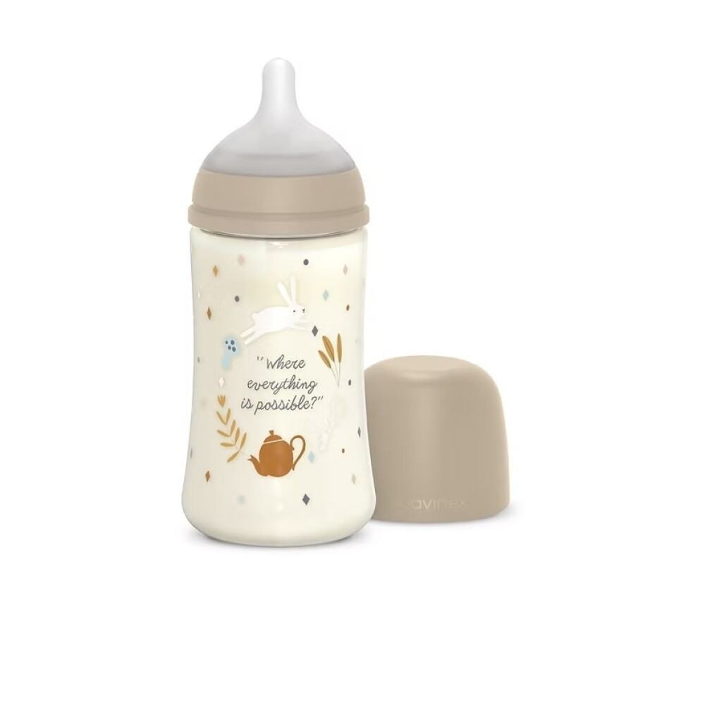 Biberón fisiológico 270ml Suavinex Wonder beige Conejo