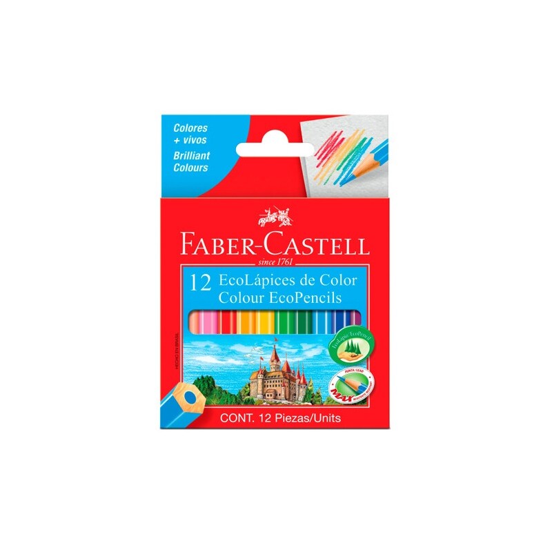 Lápices De Colores X 12 Mini Faber-Castell #Lápices De Colores Faber-Castell x 12 Mini