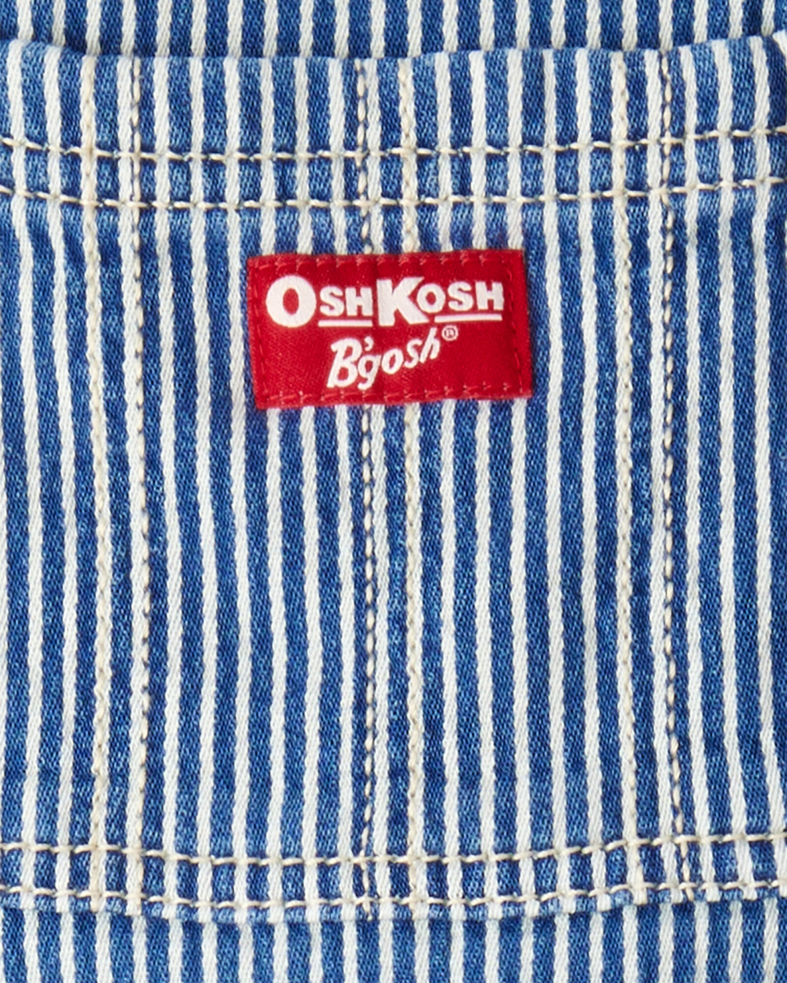 Enterito jean a rayas con forro rojo Sin color