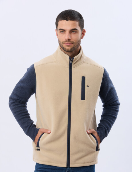 CHALECO POLAR DE ABRIGO Beige