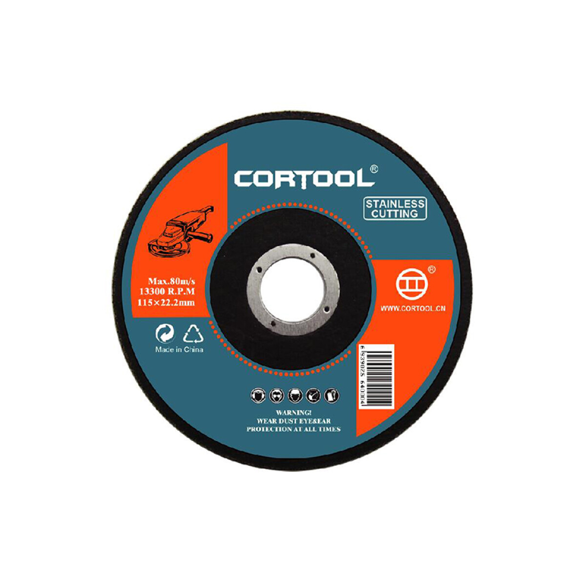 Disco corte p/inox. centro plano 230x2,0x22,23 mm - CT1009 