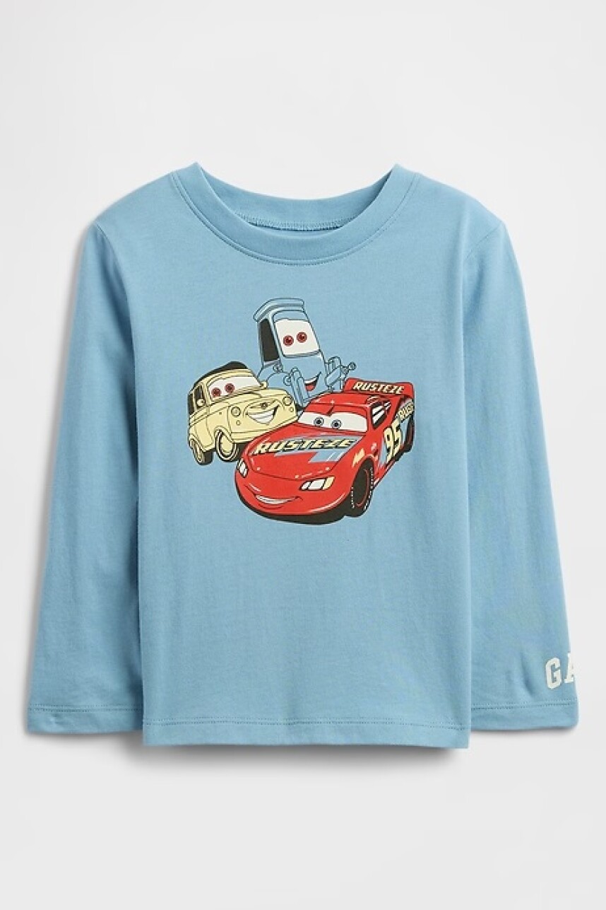 Remera Manga Larga Gráfico Toddler Niño Blue Stone