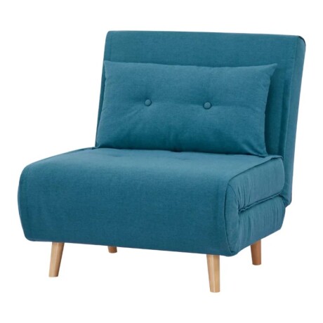 Sillon cama Trifold 1 cuerpo Azul petróleo