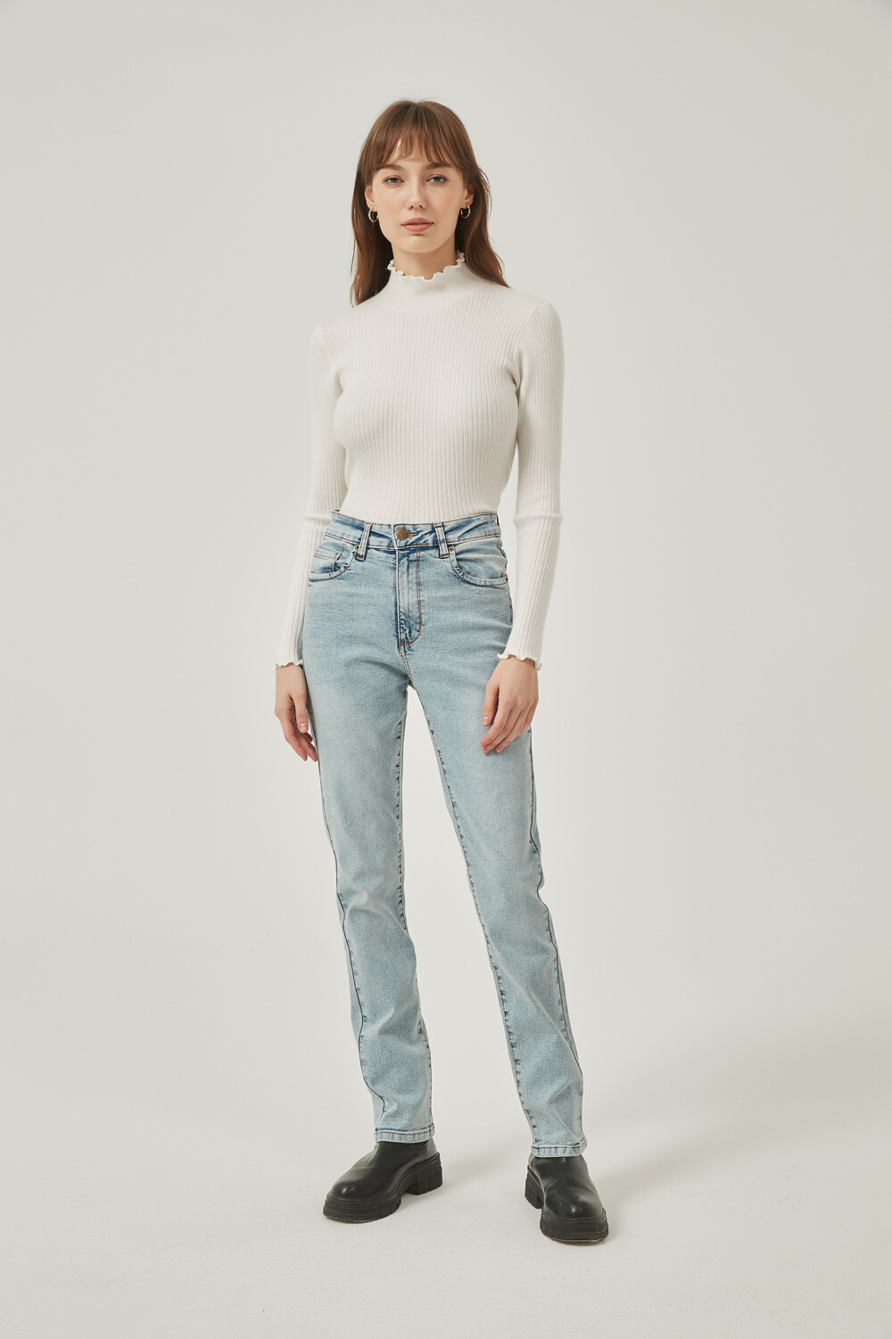 Pantalon Sabina Azul Grisaceo