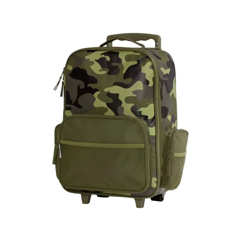 MOCHI.GCR.SJ Mochila Infantil Con Ruedas Tamaño Grande Stephen Joseph - Militar
