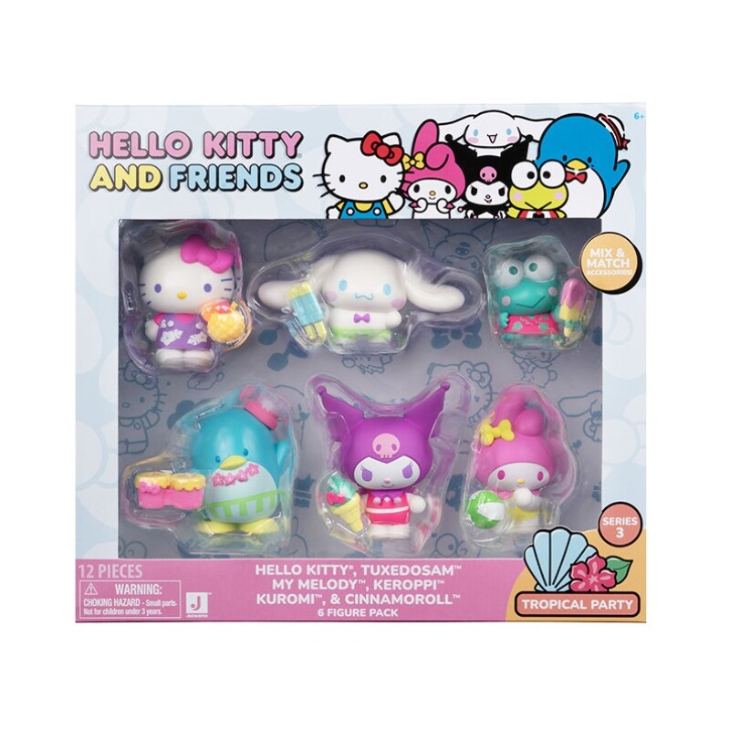 Hello Kitty – Set de Figuras x6 para Jugar HELLO KITTY PACK FIGURAS X 6 HKT 0143