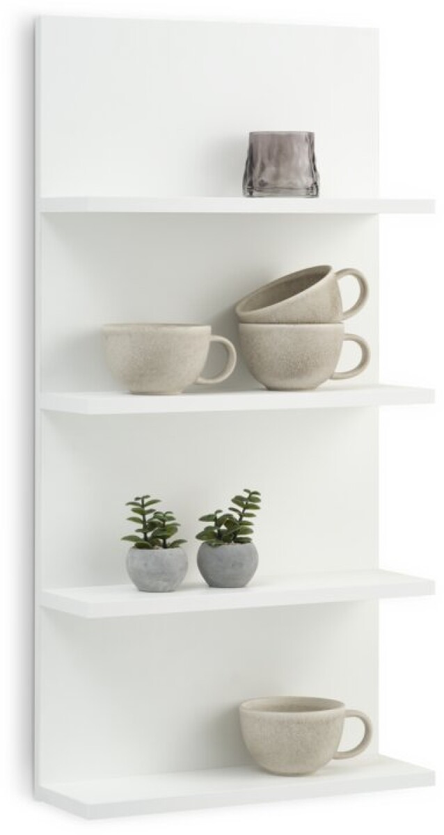 Estante de pared KARSTOFT 4 estantes blanco 