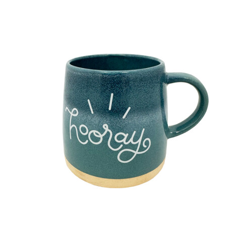 Taza de cerámica verde agua "Hooray" 354ml TV1720