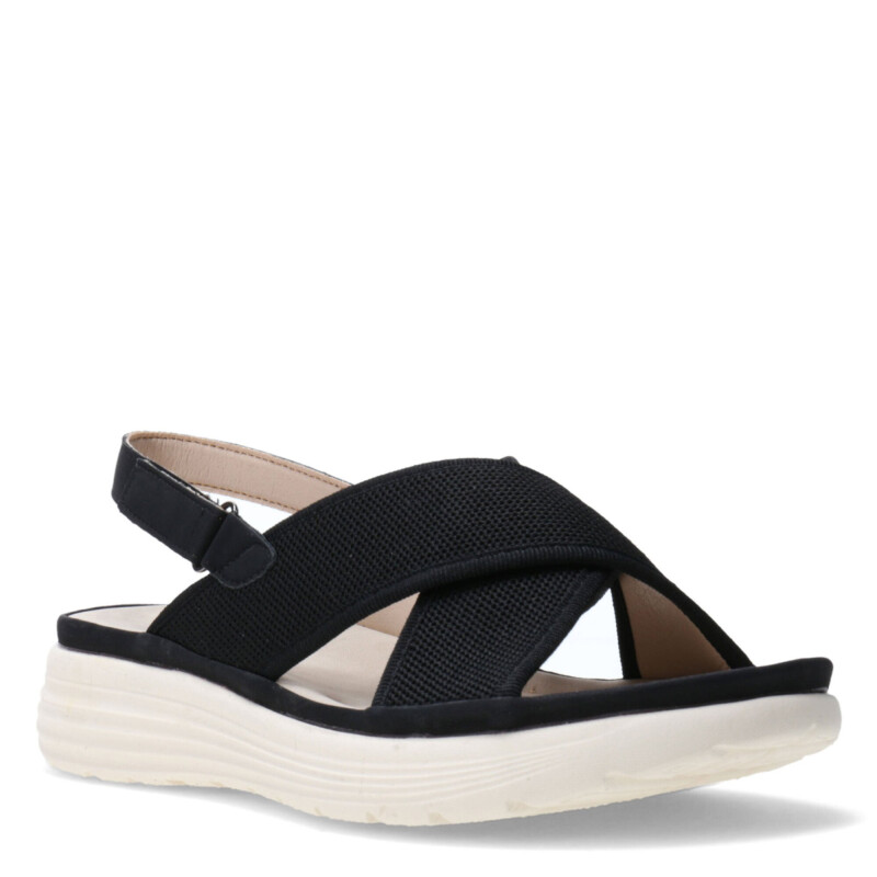 Sandalias de Mujer Lady Confort CHAPELLE con tiras cruzadas Negro
