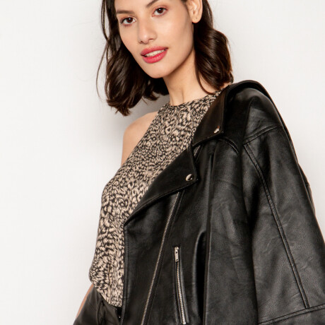 CAMPERA CREME Negro