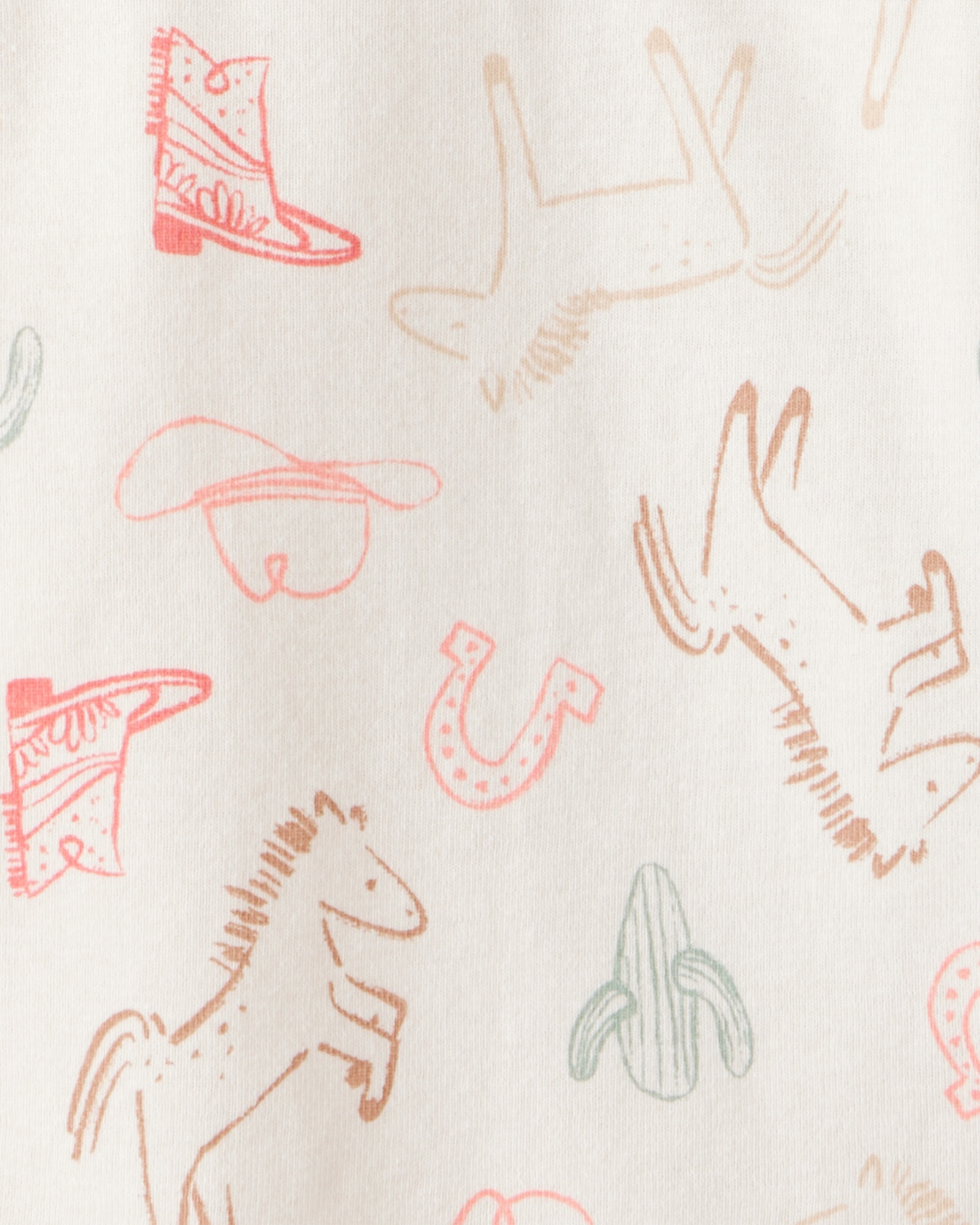 Pack cuatro bodies de algodón, diseño vaqueras Sin color