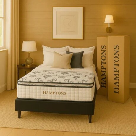 Sommier Plaza Y Media Hamptons Hybrid Bronze Negro