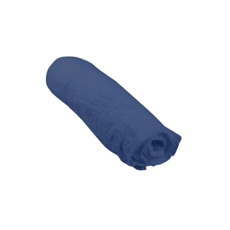 SÁBANA BAJERA CUNA ALGODON AZUL COTTON GAUZE NAVY