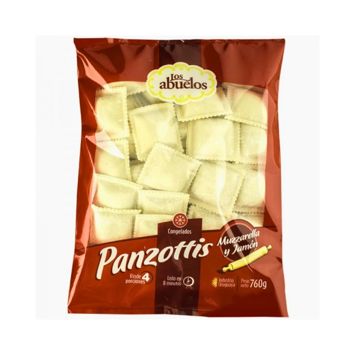 Panzottis de Muzzarella y Jamón Los Abuelos - 760 gr 
