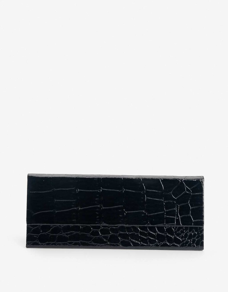 Estuches Anteojos Liso Estuche Plegable Con Textura - Negro