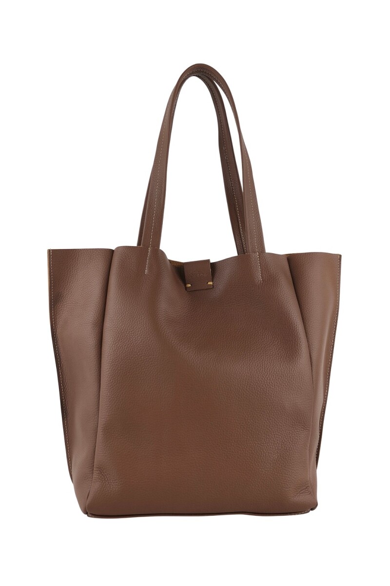Tote Bag de cuero Marrón
