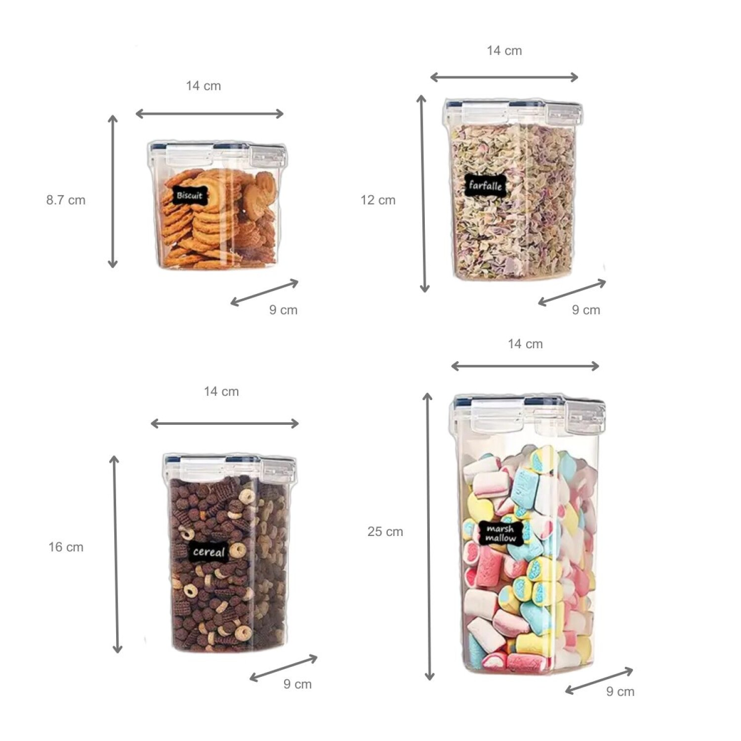 Juego De 24 Recipientes Herméticos Para Comida - Sin BPA, Apto Microondas Y Lavavajillas