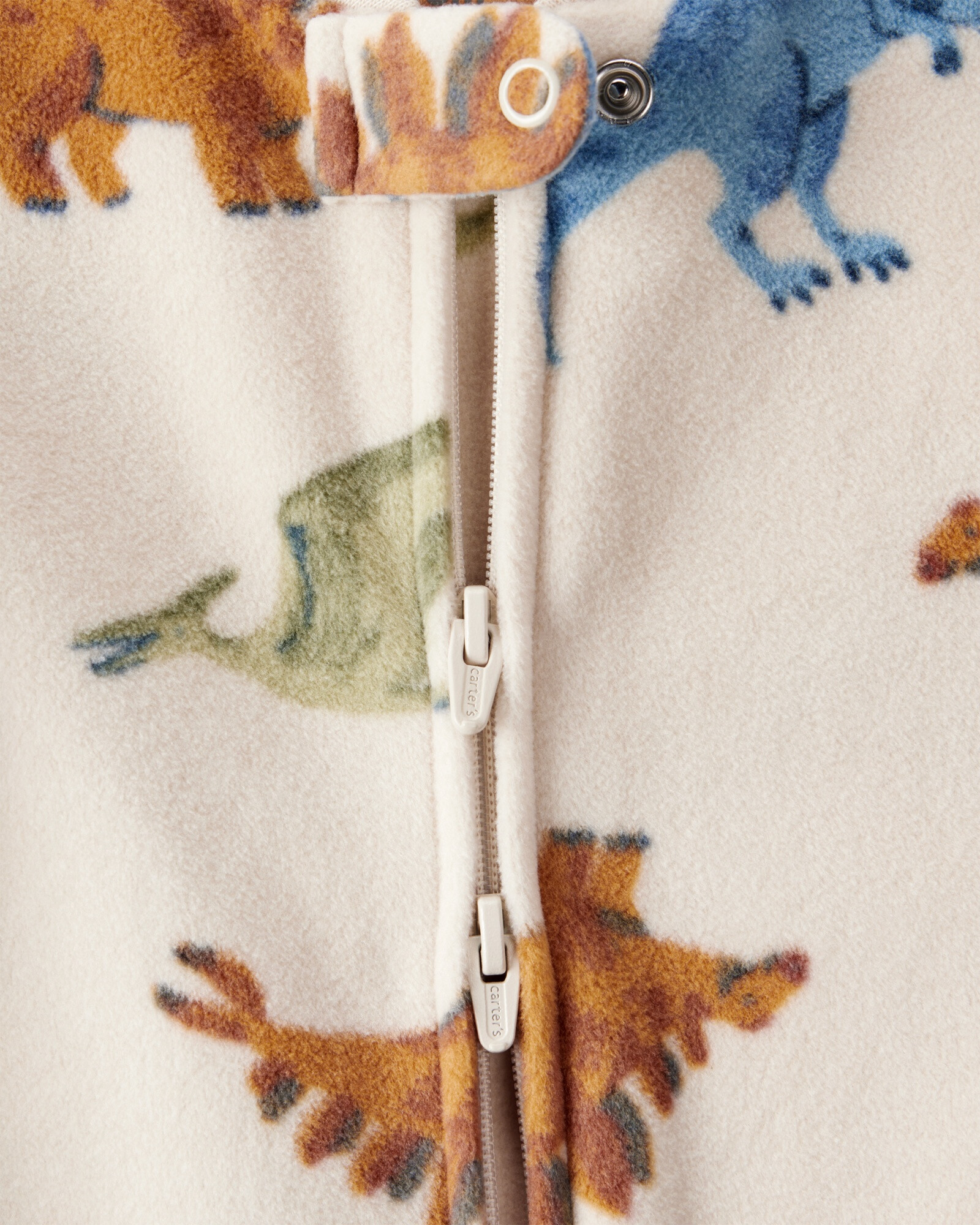 Pijama una pieza de micropolar, con pie, diseño dinos Pijama una pieza de micropolar, con pie, diseño dinos