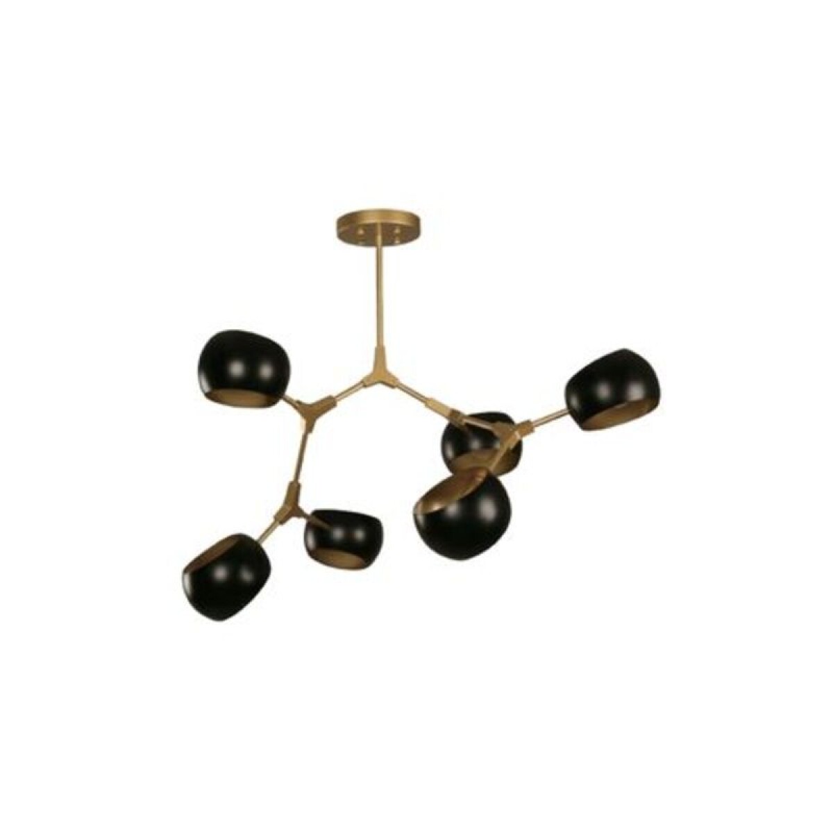 APLIQUE 3L RAHISSA E14 NEGRO Y BRONCE 