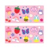 Botella infantil de acero inoxidable con stickers Rosa