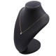 Cadena oro 18k veneciana con dije 2 tonos con brillante. Cadena oro 18k veneciana con dije 2 tonos con brillante.