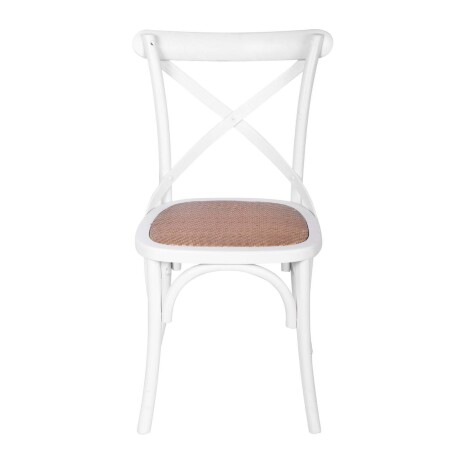 SILLA DE COMEDOR MADERA BLANCO CRUCETA