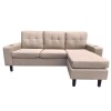 Sofá 3 Cuerpos Chaine Tela Beige Sofá 3 Cuerpos Chaine Tela Beige