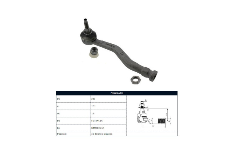 Puntero Citroen C4 Cactus/C3 Aircross, Peug 2008/208 11-28 Izq Puntero Citroen C4 Cactus/C3 Aircross, Peug 2008/208 11-28 Izq