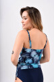 Tankini Clásico PALMERAS AZUL