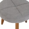 BUTACA Moderna + Puff Havana Tapizada Gris