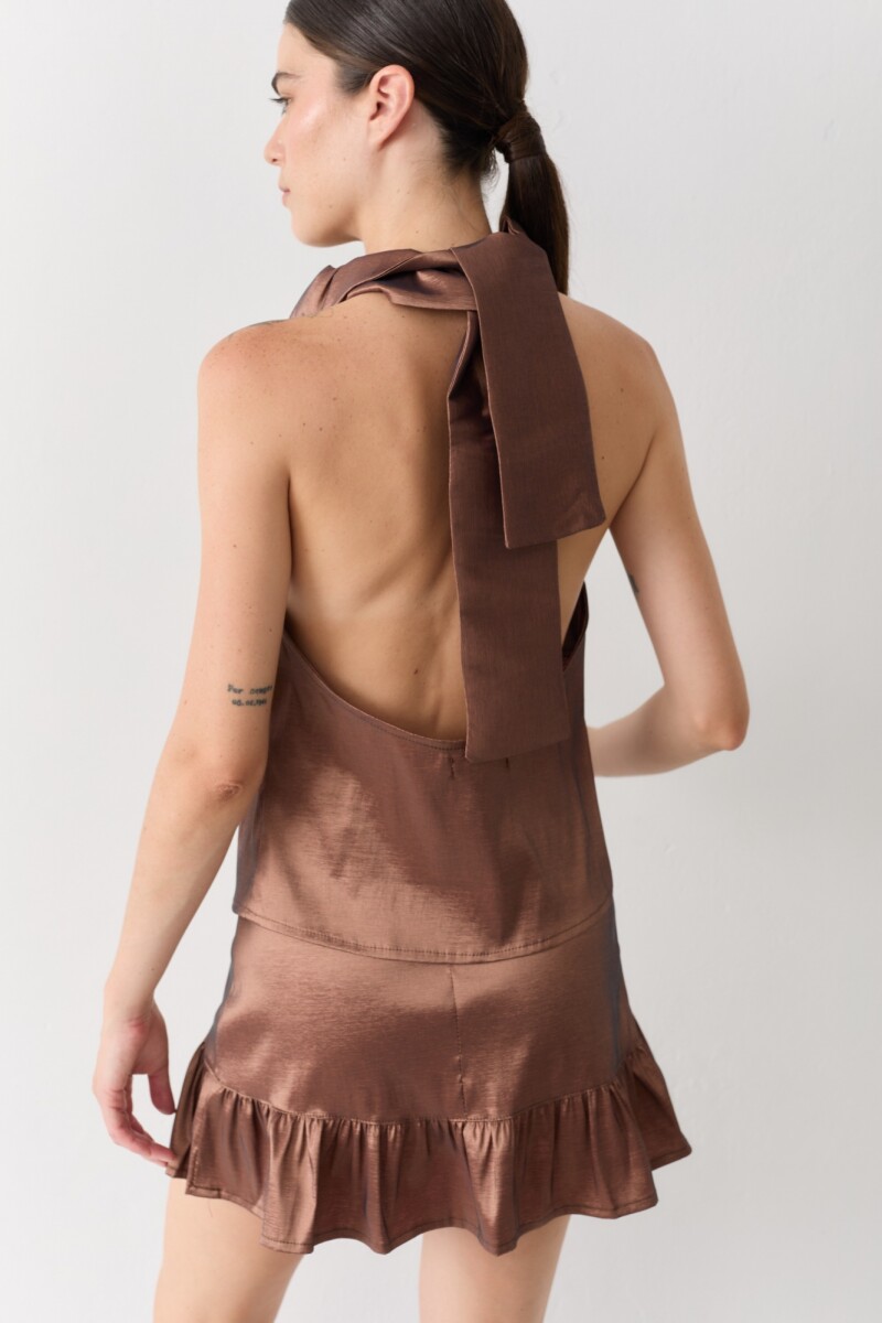 TOP HALTER PARTY Cobre