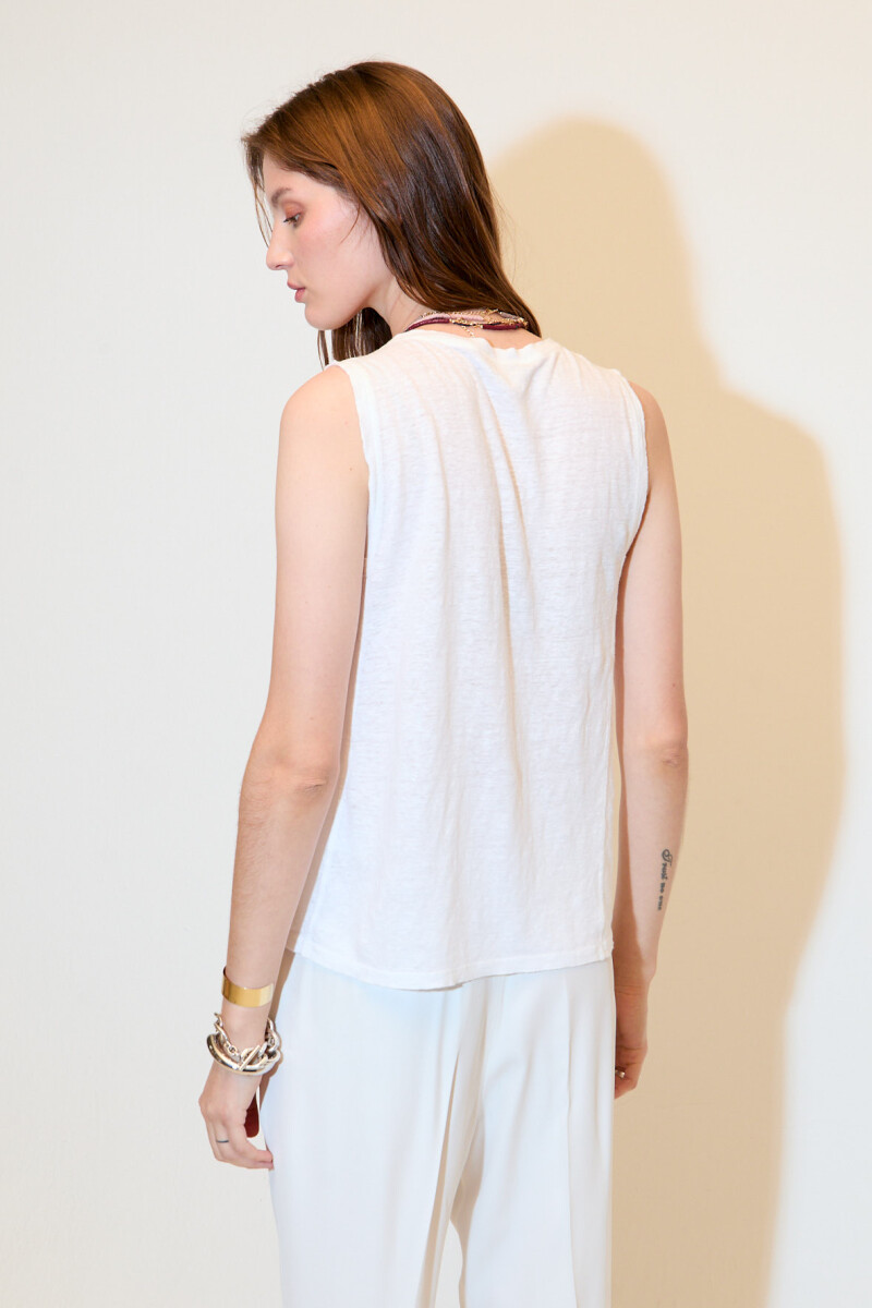 REMERA BOX Blanco