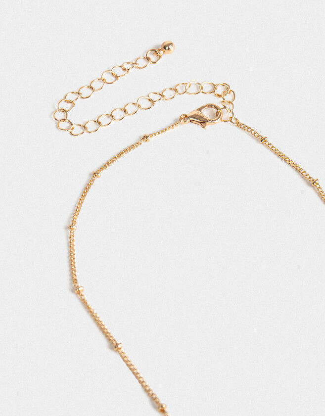 Cadena Corta con Dije Con strass Cadena Corta Dije Cherry - Dorado