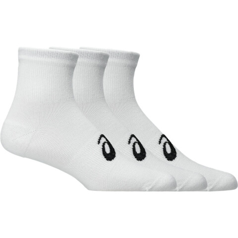 Medias s Training 3 Pack Quarter Sock Unisex Brilliant White