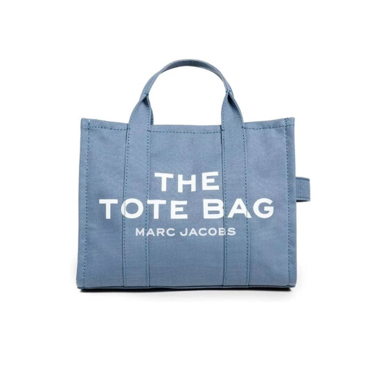 Marc jacobs - Bolso de lona, The Medium Tote Celeste