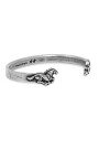 Icon Horse Bangle Plata